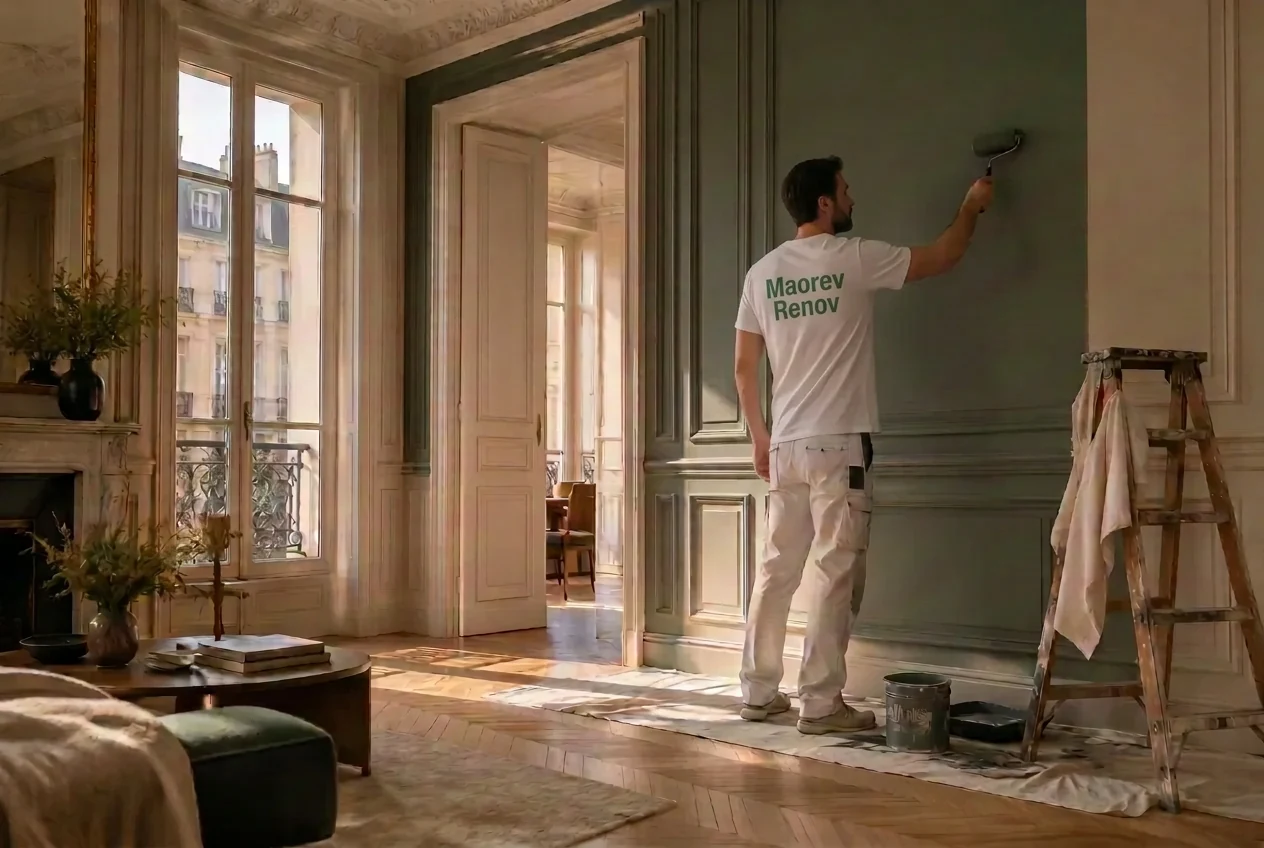 Artisan Maorev Renov rénovant un appartement parisien